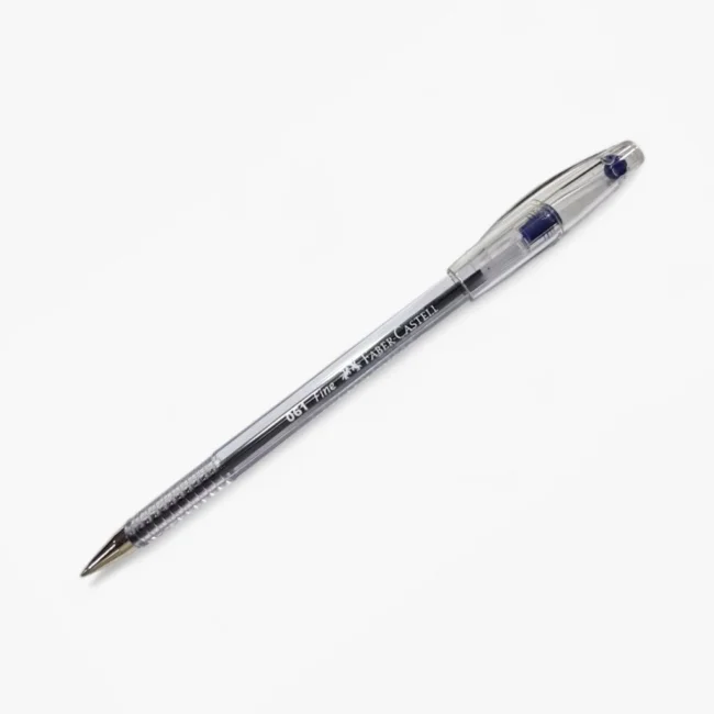 Bolígrafo Ice 061 Negro Faber Castell 12 pz