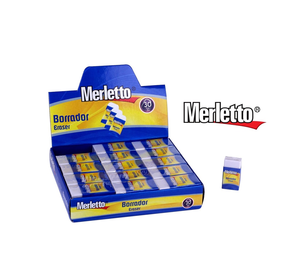 Borrador Soft Chico Merletto 30 pz